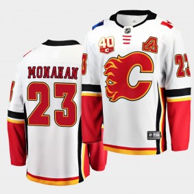 Sean Monahan #23 Flames 40th Anniversary 2019-20 Away Men's Jersey