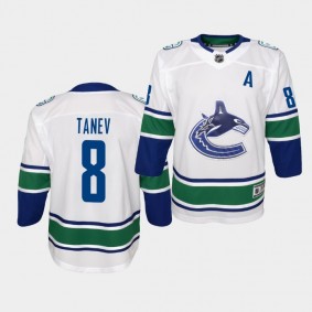 Youth Jersey Christopher Tanev #8 Vancouver Canucks Premier Away Canucks