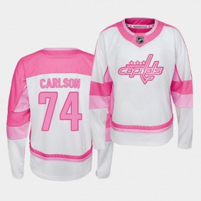 Youth Jersey John Carlson #74 Washington Capitals Player Fishion Girl Capitals