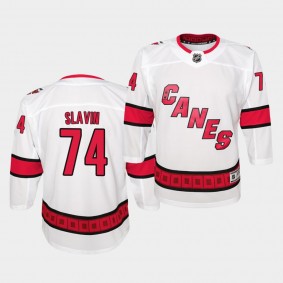 Jaccob Slavin #74 Hurricanes Away 2019-20 Premier Youth Jersey