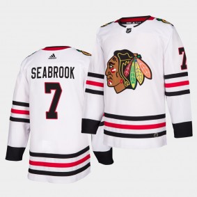 Brent Seabrook #7 Blackhawks Away 2019-20 Authentic Player Men's Jersey