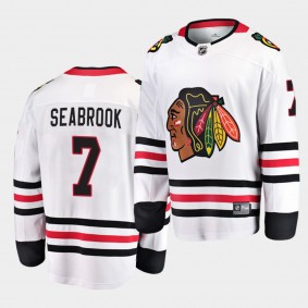 Brent Seabrook #7 Blackhawks Away 2019-20 Breakaway Player Men's Jersey