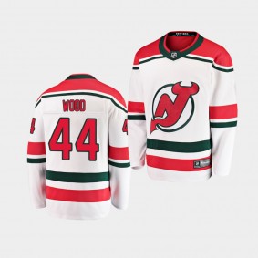 Youth Jersey Miles Wood #44 New Jersey Devils Breakaway Alternate Devils