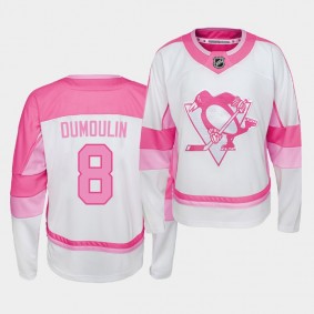 Youth Jersey Brian Dumoulin #8 Pittsburgh Penguins Player Fishion Girl Penguins