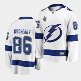 Lightning Nikita Kucherov #86 Away 2019 Stanley Cup Playoffs Jersey Men's