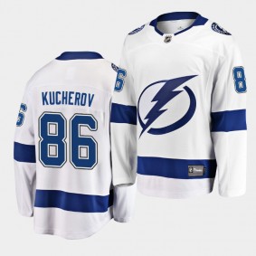 Lightning Nikita Kucherov #86 Breakaway Away Jersey Men's