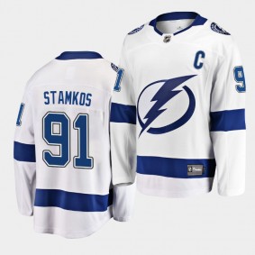 Lightning Steven Stamkos #91 Breakaway Away Jersey Men's