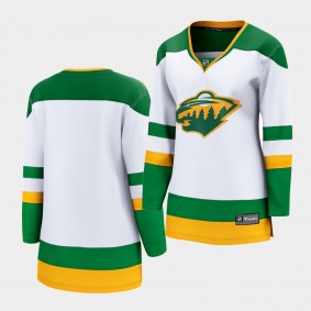 Minnesota Wild 2021 Special Edition White Retro Women Jersey