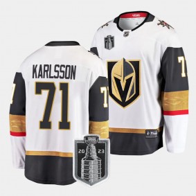 2023 Stanley Cup Final William Karlsson Jersey Vegas Golden Knights White #71 Away Men's