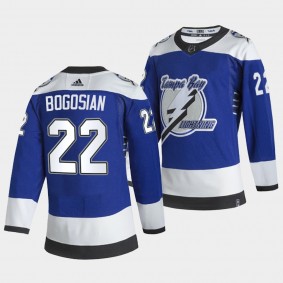 Zach Bogosian #22 Lightning 2021 Reverse Retro Special Edition Blue Jersey