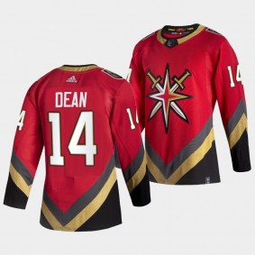 Zach Dean Vegas Golden Knights 2021 NHL Draft Jersey 2021 Reverse Retro Red