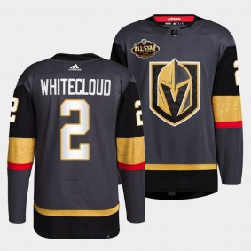 Zach Whitecloud #2 Golden Knights Alternate Primegreen Black Jersey 2022 All-Star