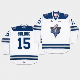 Rimouski Oceanic Zachary Bolduc White Away Jersey