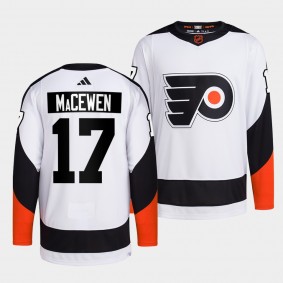 Reverse Retro 2.0 Philadelphia Flyers Zack MacEwen #17 White Authentic Primegreen Jersey 2022