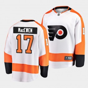 Zack MacEwen Philadelphia Flyers 2021-22 Away White Player Men Jersey