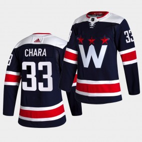 Zdeno Chara #33 Capitals 2020-21 Alternate Third Authentic Navy Jersey