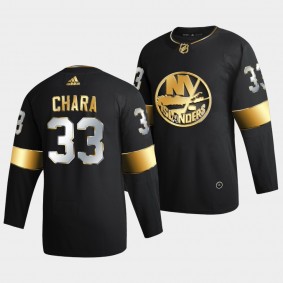 New York Islanders Zdeno Chara 2021-22 Golden Edition Authentic Black Jersey