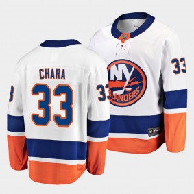 Zdeno Chara New York Islanders 2021-22 Away White 1600 GP Men Jersey